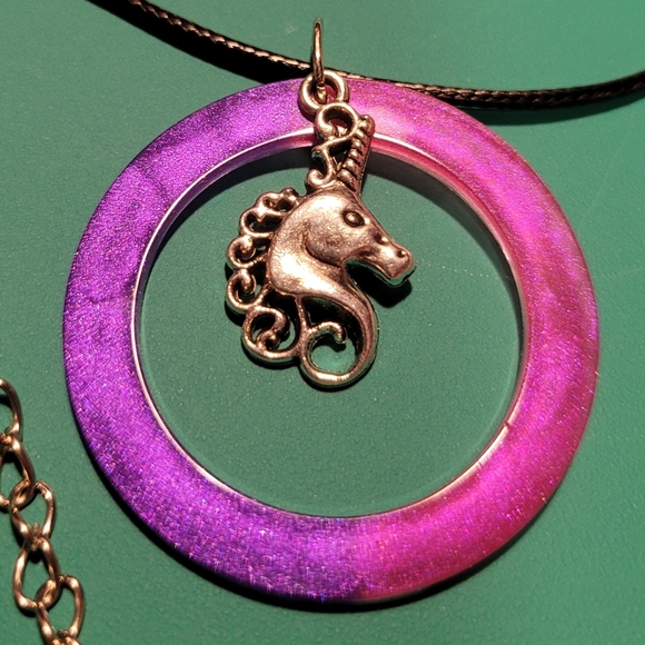 Handcrafted Unicorn Necklace - Picture 1 of 2